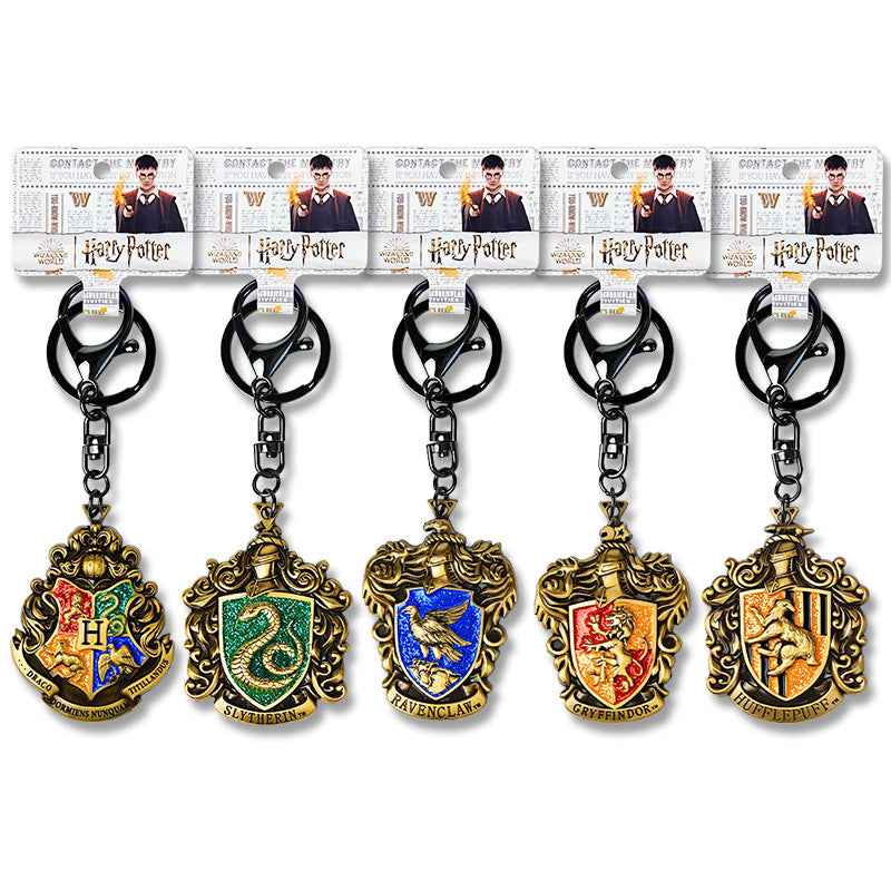 Harry Potter Zinc Alloy Badge Keychain