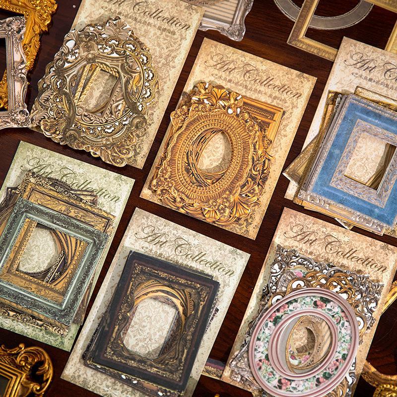 Artistic Heritage Border Paper Card Set – 180 Decorative Frames