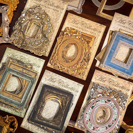 Artistic Heritage Border Paper Card Set – 180 Decorative Frames