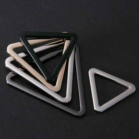 Triangle Ring Metal Buckles Hardware for Belts Bags 20 Pack(4 Colors)