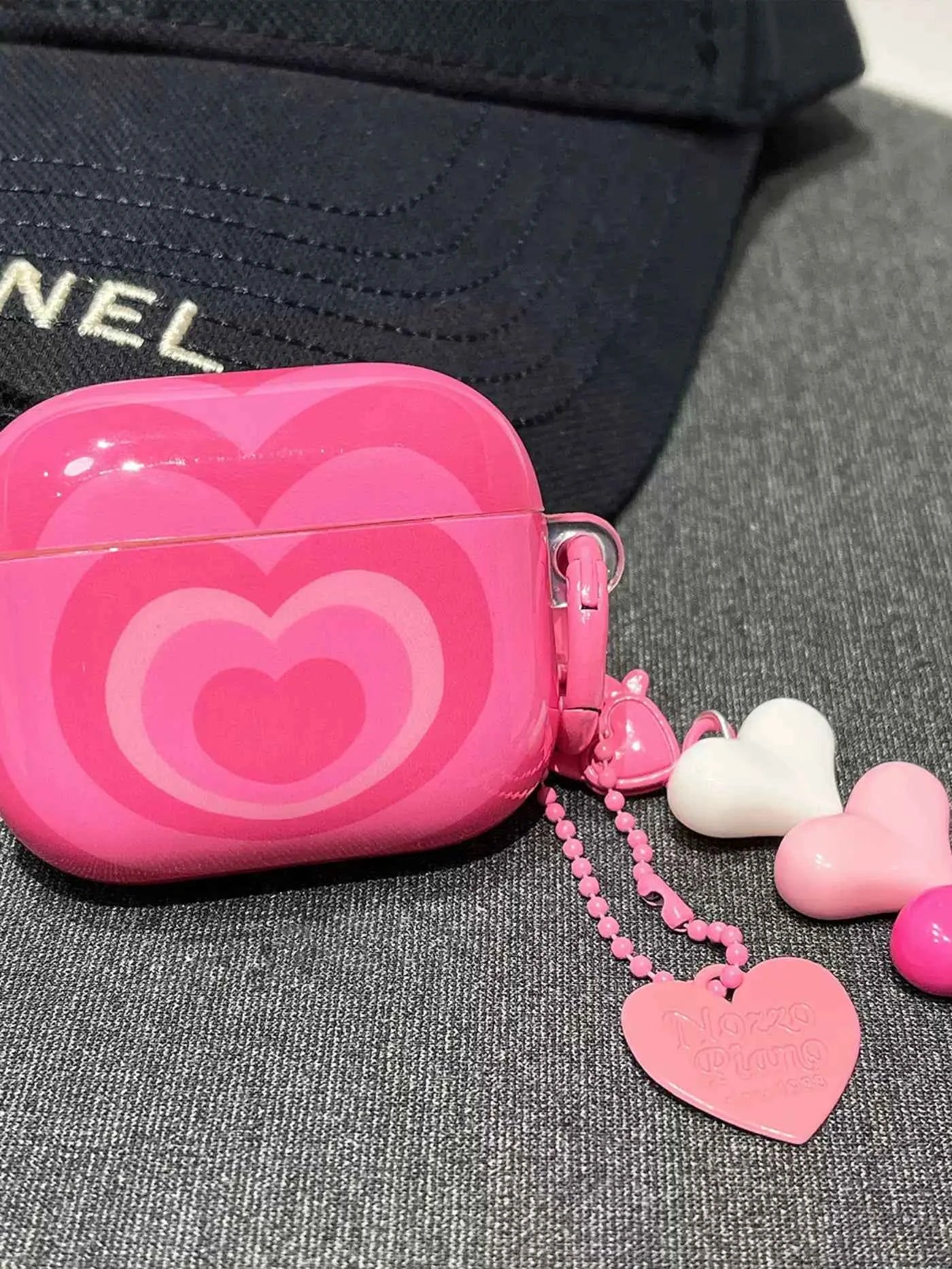 Pink Heart AirPods Case