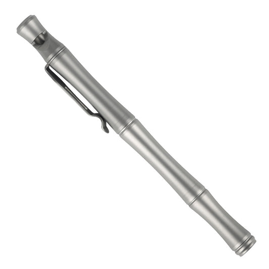 Titanium Alloy Bamboo-Segment Tactical Pen | Built-in Emergency Whistle