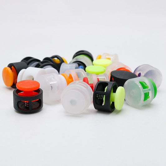 17mm Plastic Cord Locks Spring Stopper Drawstring Toggles (500-Pack)