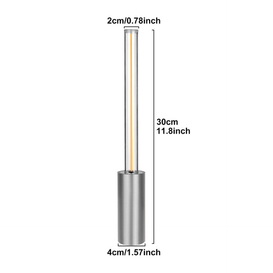Rechargeable LED Stick Table Lamp Atmosphere Light for Hotel, Restaurant & Bar Silver