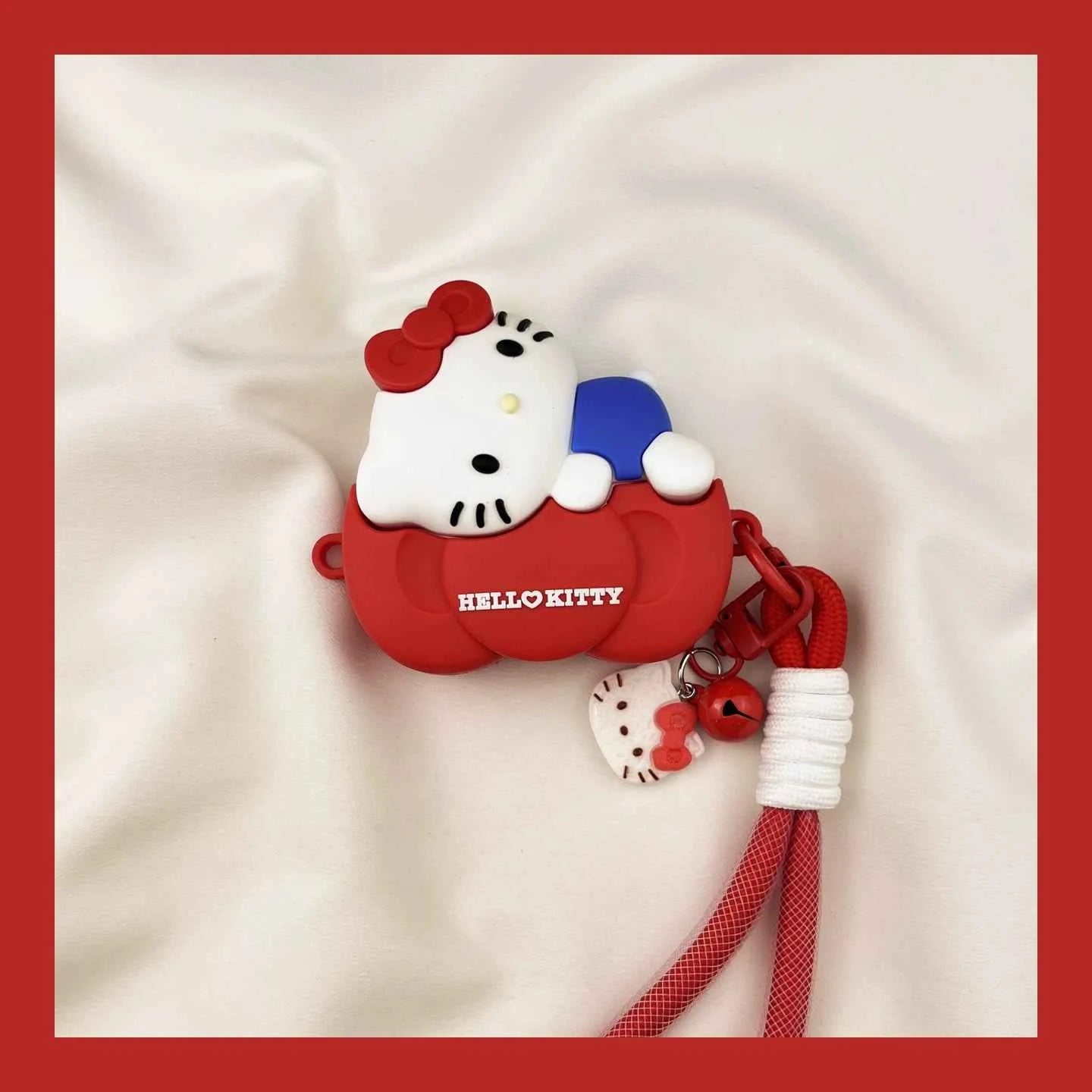 Cute Cartoon Bow Hello Kitty Apple AirPods Case