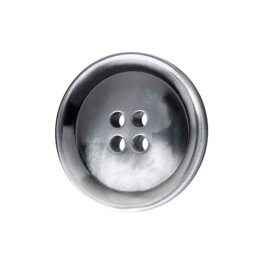 15/20mm Round 4-Hole Eco-Friendly Resin Buttons Black Navy Blue 10pcs Black