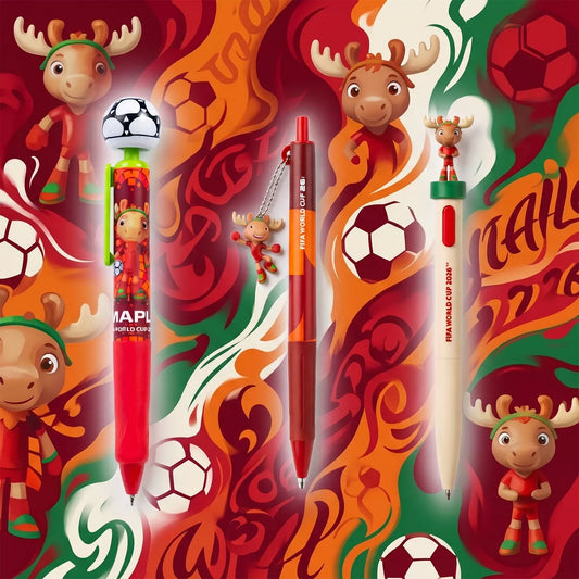 M&G 2026 FIFA World Cup Limited Edition Gel Pen 3 Pack 0.5mm Black Ink MAPLE