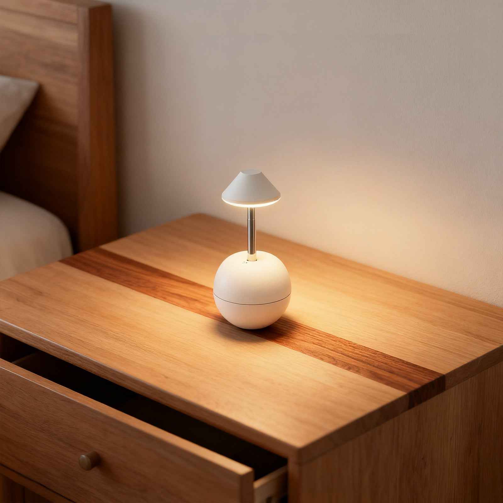 LED Night Light Rechargeable with Remote Telescopic Stem Wobble Base