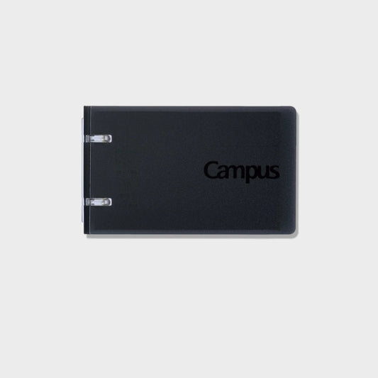 KOKUYO A7 Two-Hole Mini Loose-Leaf Notebook, 40 Pages Black