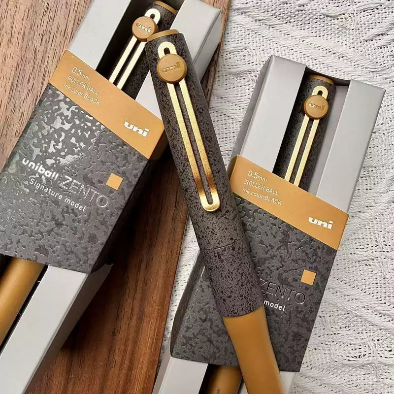 uniball ZENTO Signature Model Roller Ball Pen Limited Stone Brass 0.5m