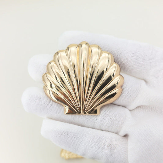 Gold Irregular Metal Brooch Set of 16 – Decorative Safety Pins for Women