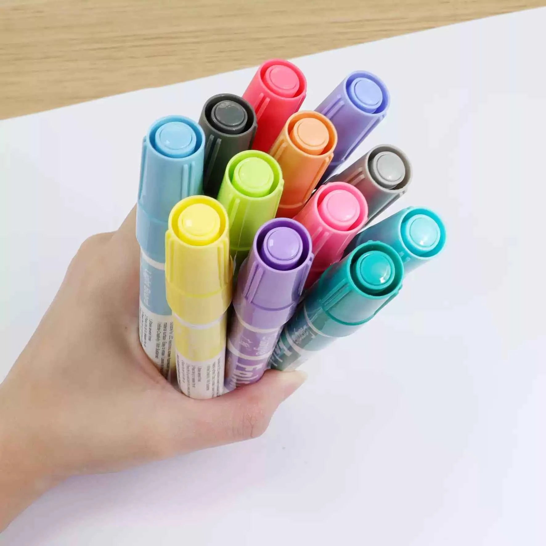 Guangna Liquid Chalk Marker Pen 12 Colors 3.0MM Round Tip