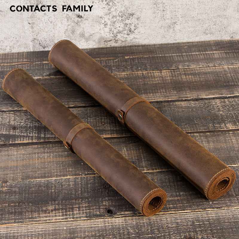 Contacts Family Leather Desk Mat – Large Crazy Horse Mouse Pad