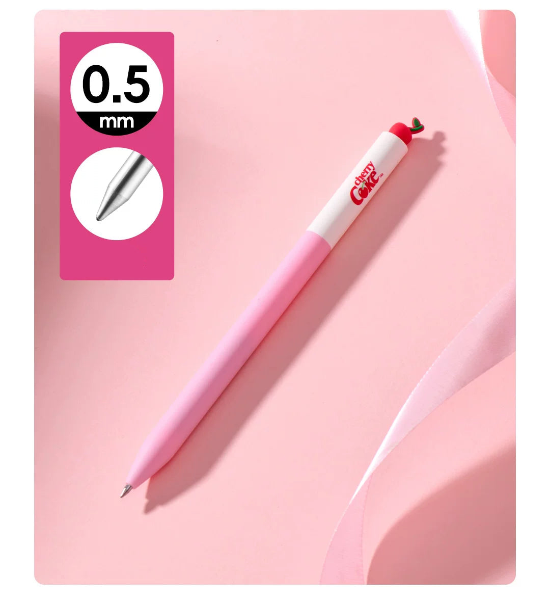 KACO Cherry Coke Gel Pen Highlighter Set 4-Piece Set