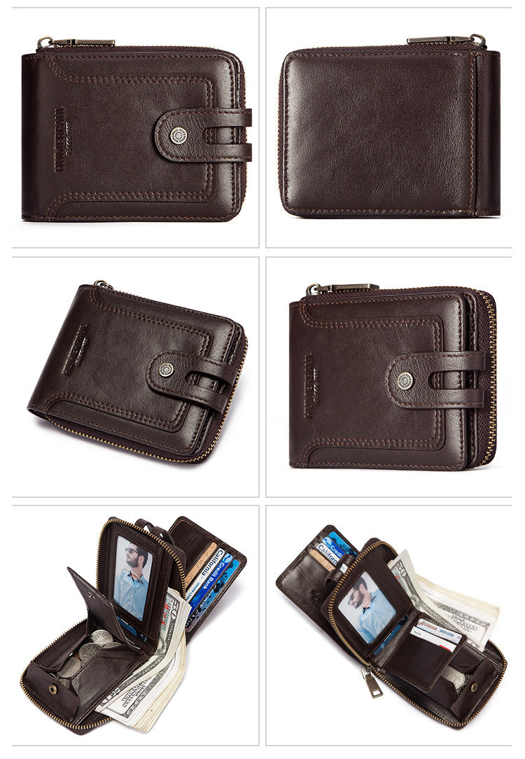 Men's Vintage RFID Genuine Leather Wallet – Short