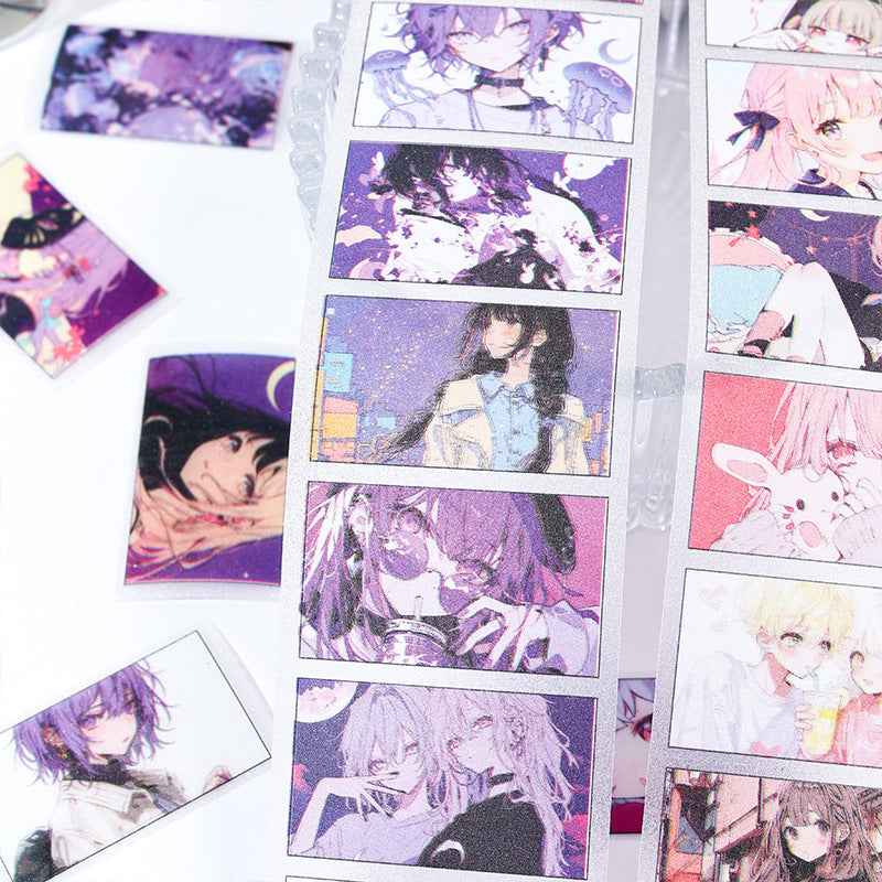 Anime Creative Die-Cut Washi Tape Set 4 Rolls