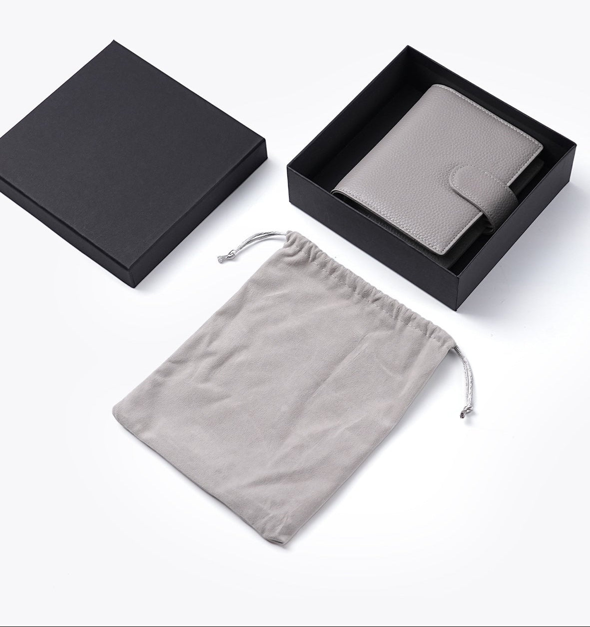 A7 Leather Pocket Notebook Wallet 6-Ring Binder Card,Cash & Coin Slots