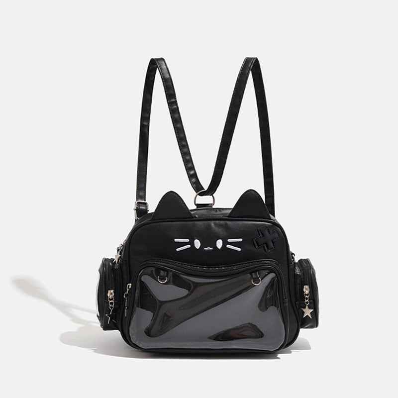 black cat mini backpack Kawaii Cat Ita Bag Backpack