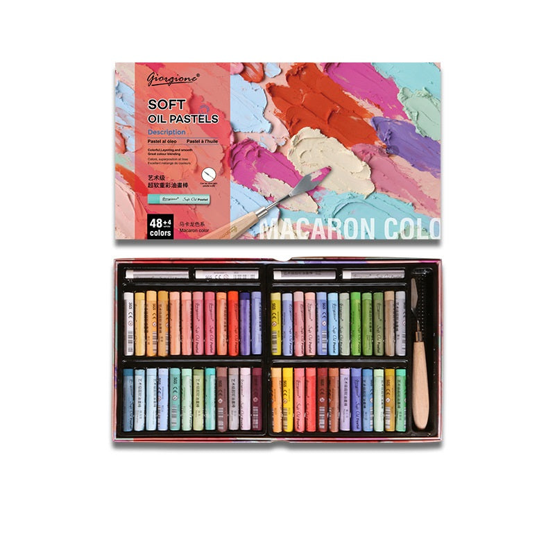 GIORGIONE Soft Oil Pastels for Artistis,24/36/48 Macaron Color