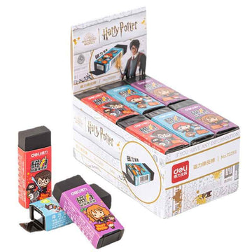 DELI Harry Potter Magnetic Eraser Set – 6-Pack