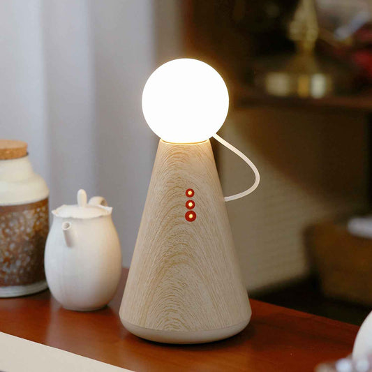 Magnetic Doll Lamp Rechargeable Wooden Base Night Light