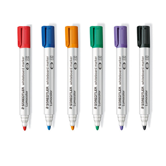 Staedtler Lumocolor Whiteboard Marker Pens 351,Bullet Tip,4 Pack