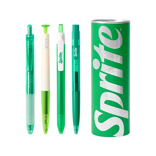 KACO x Sprite Limited Edition Click Gel Pen Black Ink 0.5mm 4-Pack
