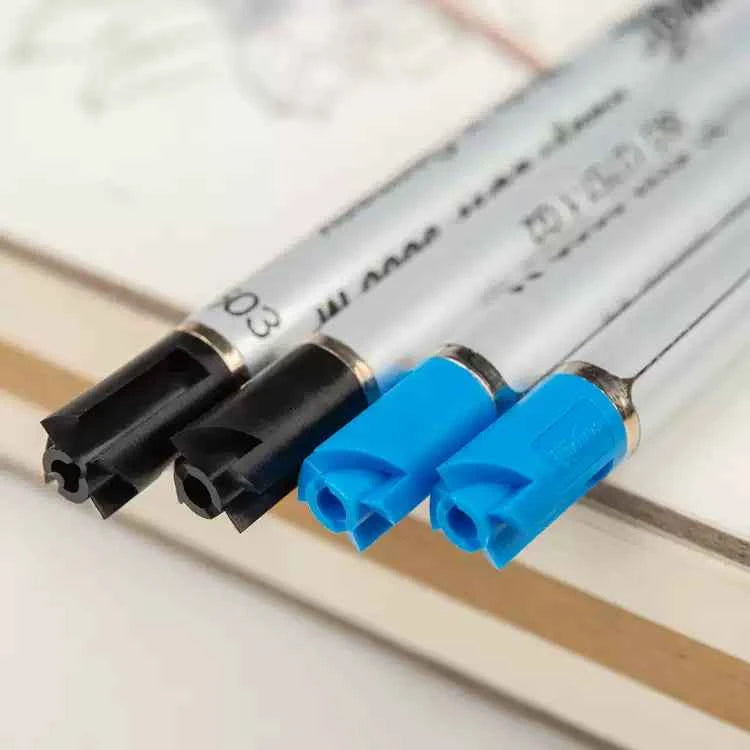 Schmidt EasyFlow 9000 Ballpoint Pen Refill - Medium Point - Black/Blue