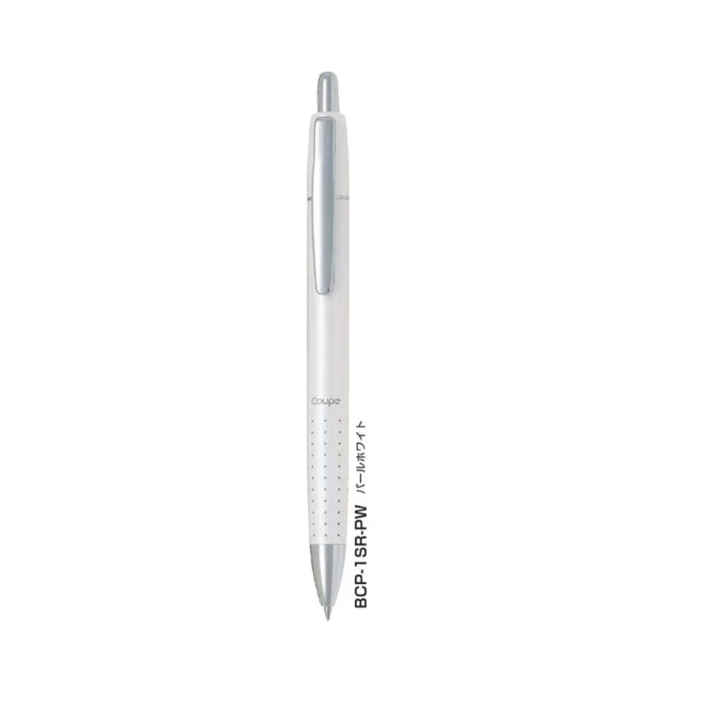 Pilot Coupe Retractable Ballpoint Pen | 0.5mm Black Ink | Premium Medium Oil Ballpoint White
