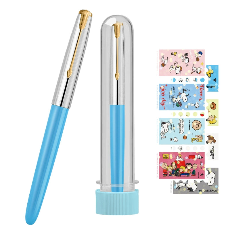 HERO 616Plus Fountain Pen 0.38mm Fine Nib Gradient Color with Stickers - TTpen