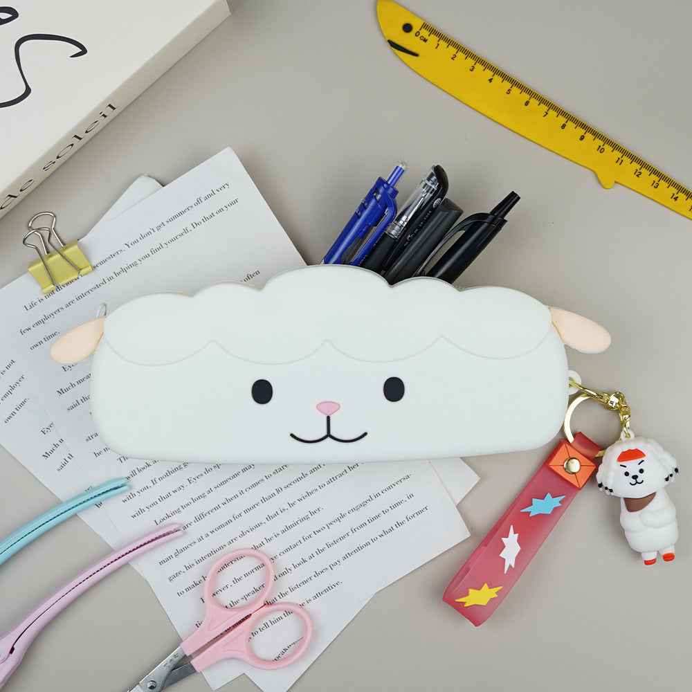 Cute Cartoon Animal Silicone Pencil Case