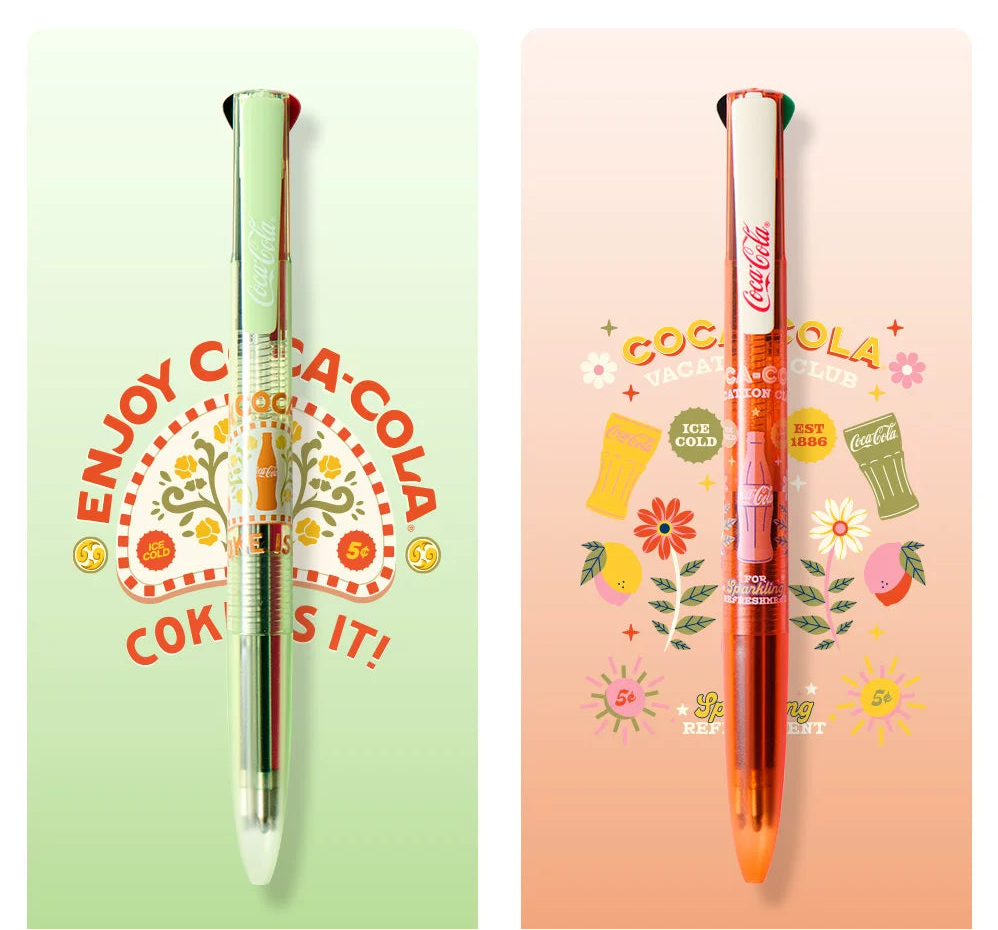 KACO EASY x Coca-Cola 4-in-1 Multicolor Gel Pen | 2-Pack Set