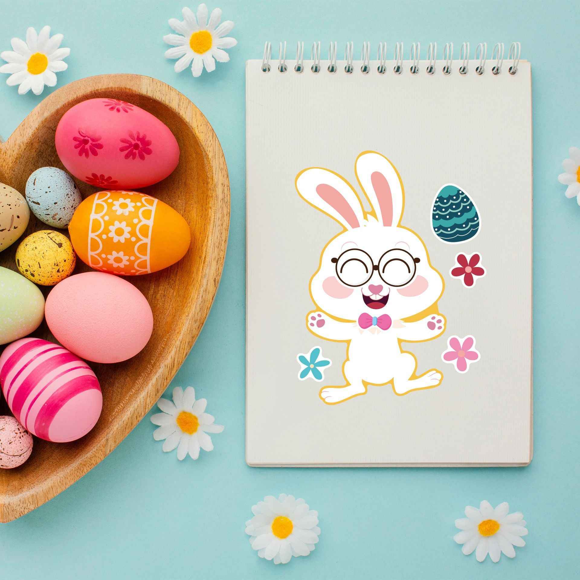 Make a Face Anime Easter Stickers for Kids 24 Sheets