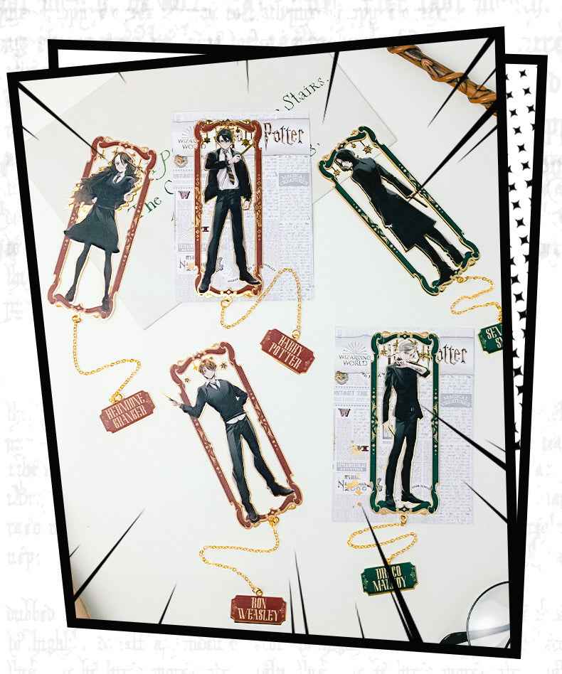 Harry Potter Metal Etched Bookmark Set