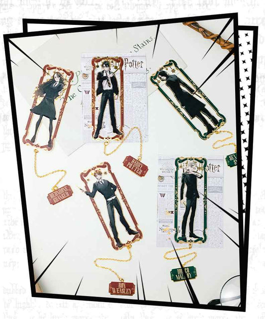 Harry Potter Metal Etched Bookmark Set