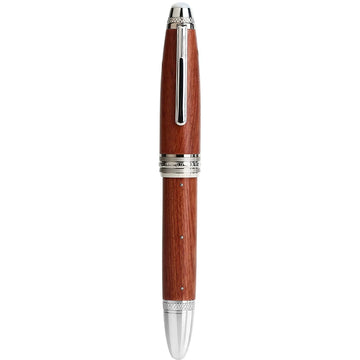 MAJOHN M1000 Large Wooden Fountain Pen | German BOCK F Nib | Handcrafted Rivet Rosewood