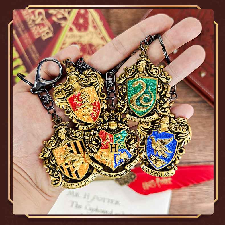 Harry Potter Zinc Alloy Badge Keychain