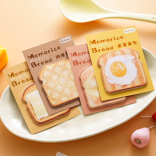Memory Bread Series Sticky Notes Memo Pads,12-Pack Set