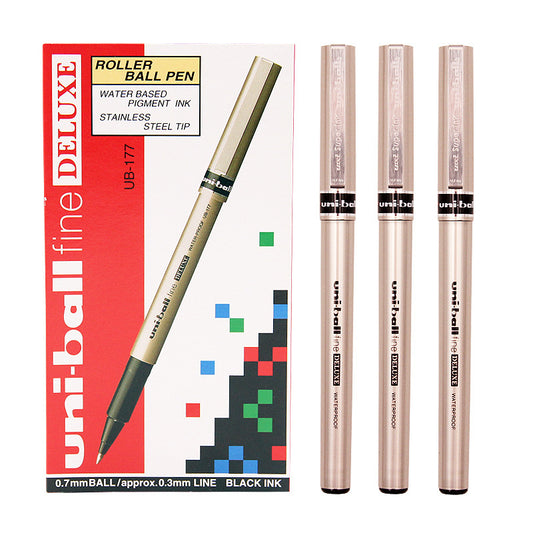 Uniball Deluxe Rollerball Pen,0.7MM Fine Point,3 Pack