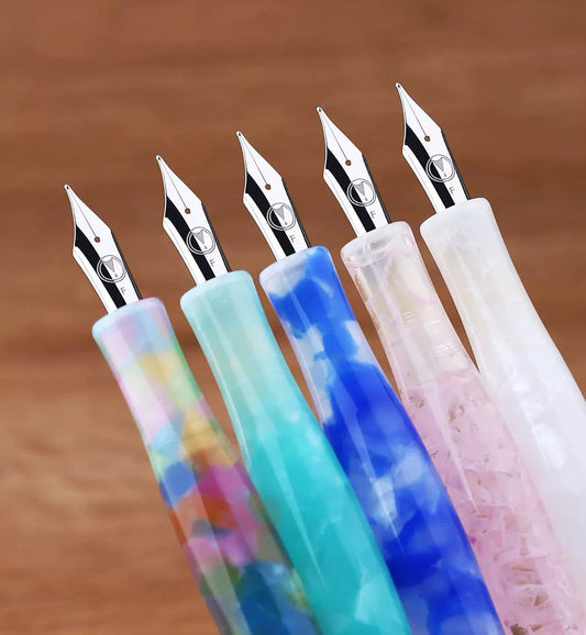 MAJOHN N12 Glass Dip Pen – Resin Barrel, Replaceable Nibs (EF/F/M)