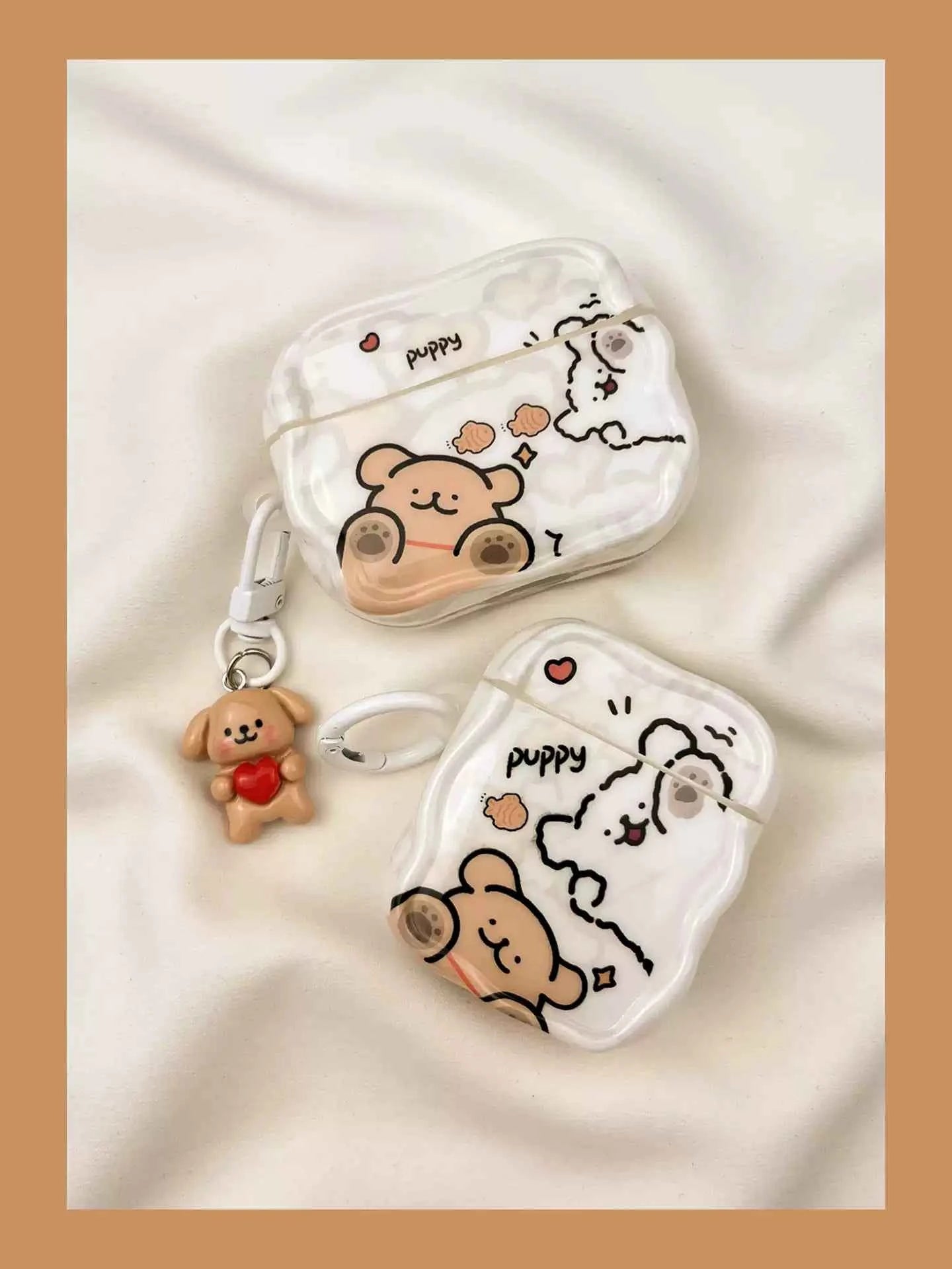 Fun Cartoon Dog AirPods Case
