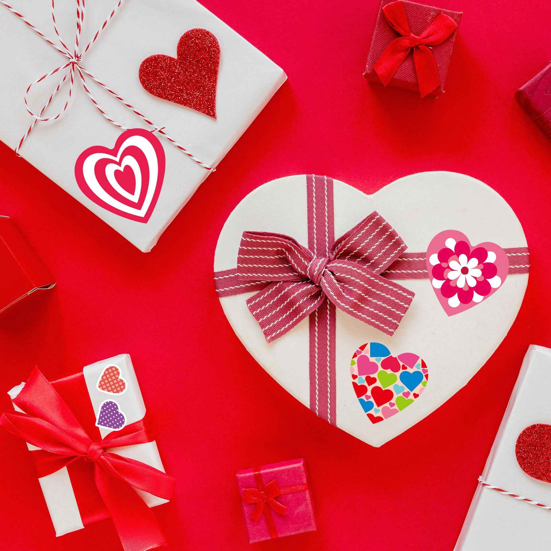 Make a Face Cartoon Valentine's Day DIY Stickers for Kids 24 Sheets