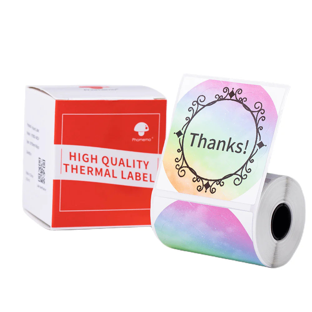 Phomemo 50x50mm Thermal Round Gradient Color Label for M110/M120/M200/M220