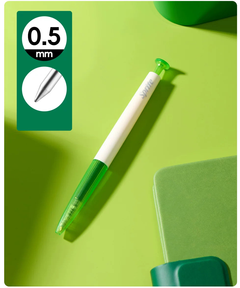 KACO x Sprite Limited Edition Click Gel Pen Black Ink 0.5mm 4-Pack