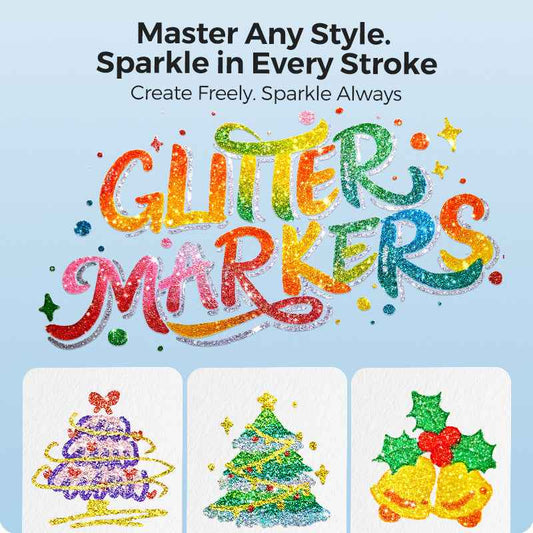ENMY 12 Colors Outshiner Glitter Markers Pen