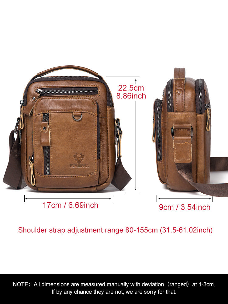 Men's Genuine Leather Crossbody Bag