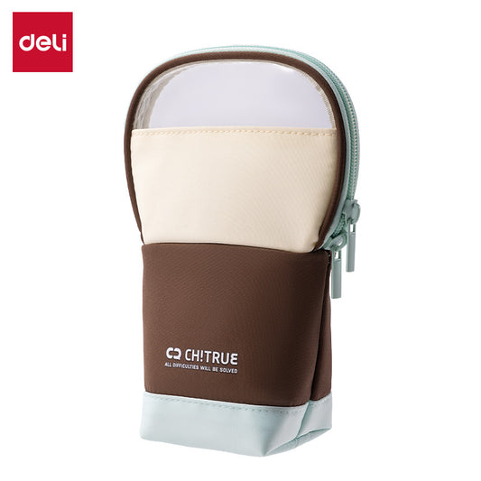 Estojo Vertical para Lápis DELI BC408 – Organizador de Canetas Estiloso para Estudantes