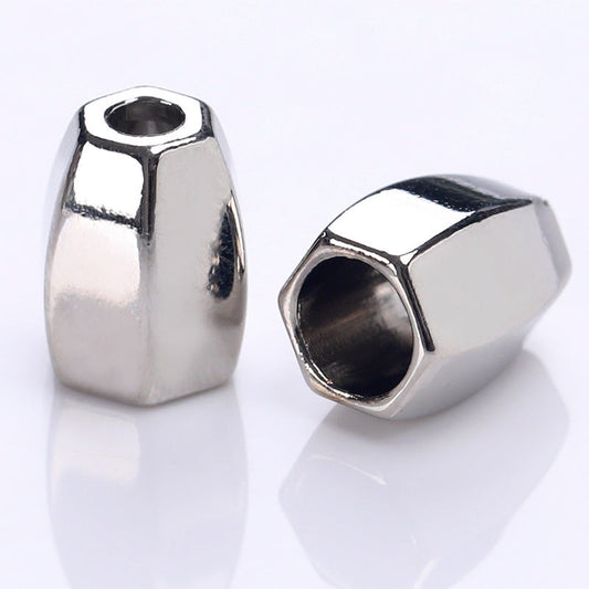 Diamond Shape Metal Drawstring Cord Lock Stopper – 20Pcs,12.5x10mm Silver