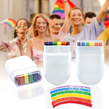 6Pcs Pride Rainbow Face Body Paint Kit Crayon
