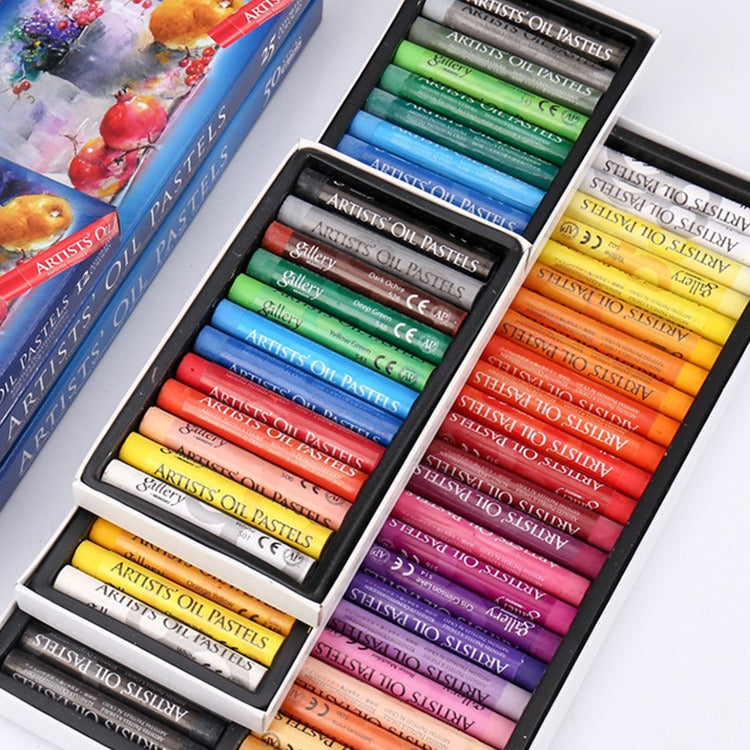 Mungyo Gallery Oil Pastels | Clean-Hands Kids & Artist Crayons — 12 / 25 / 48 Colors